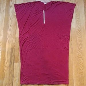 Dwell & Slumber Cocoon Caftan Zip Top Red